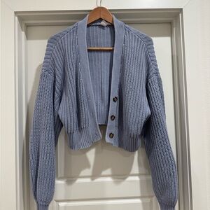 Roxy Light Blue Cardigan with Buttons